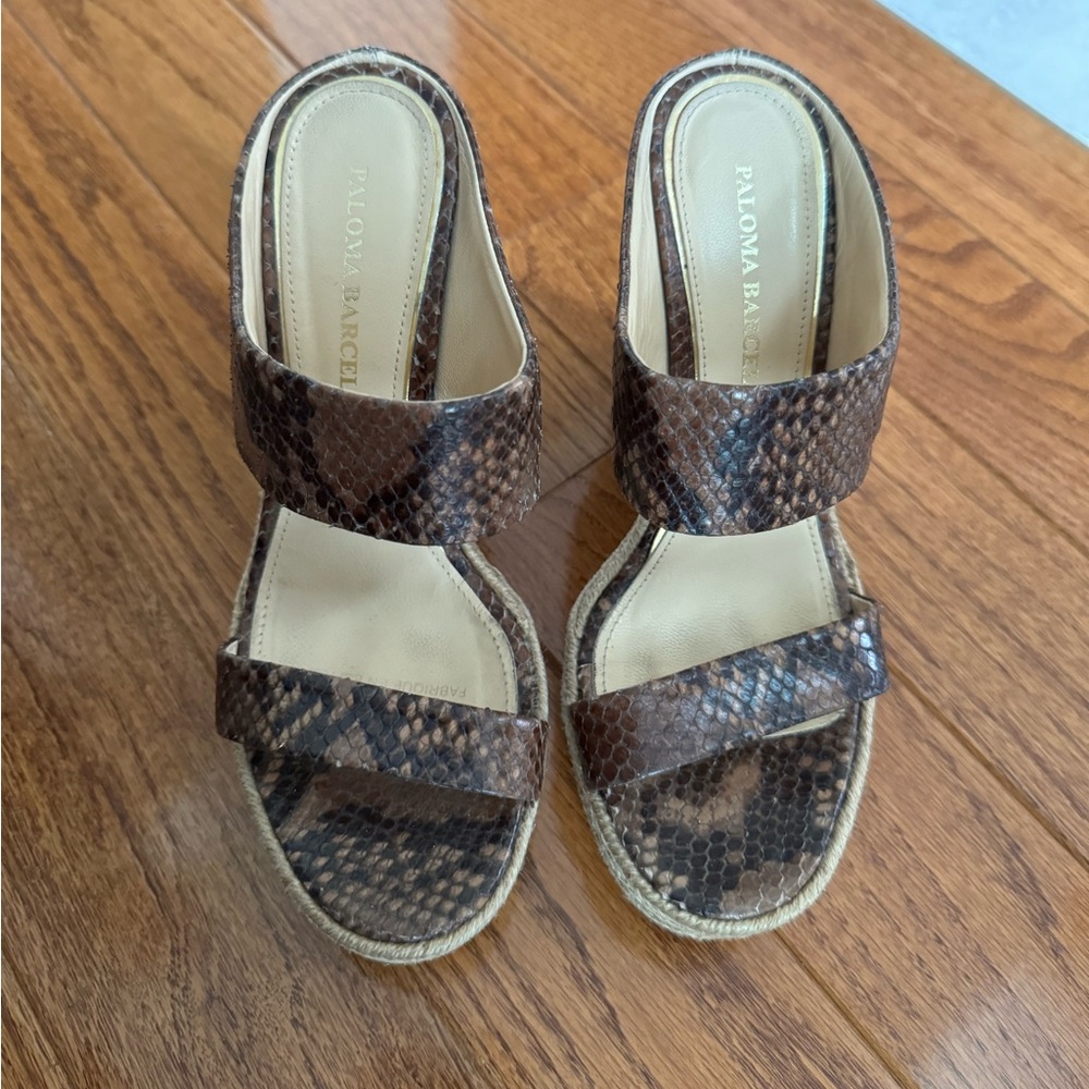 Paloma Barcelo wedges, good condition, size 37, US 6.5